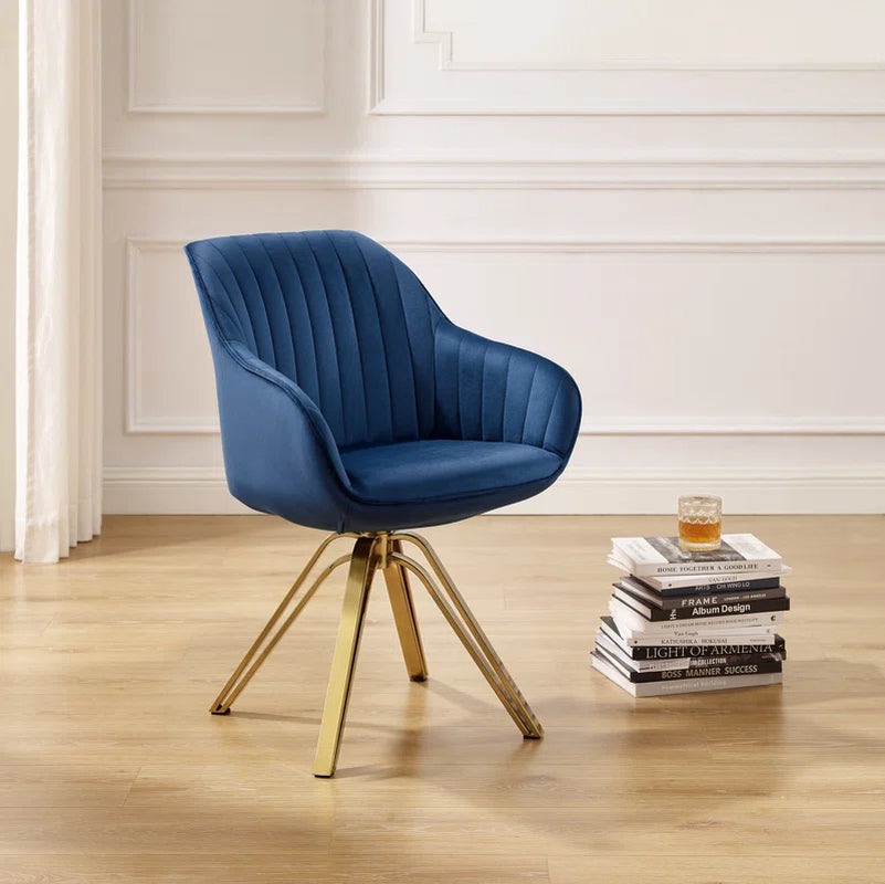 Brilliana Velvet Swivel Accent Chair