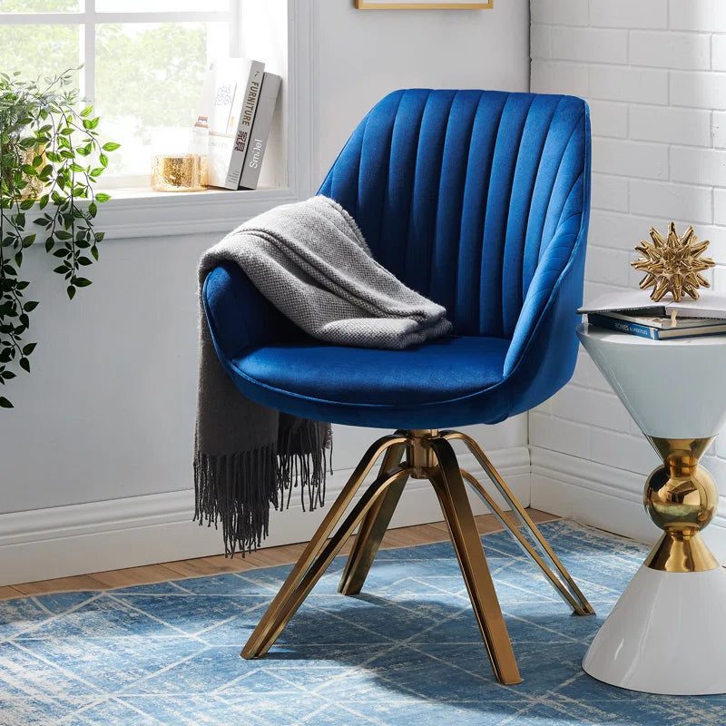 Brilliana Velvet Swivel Accent Chair