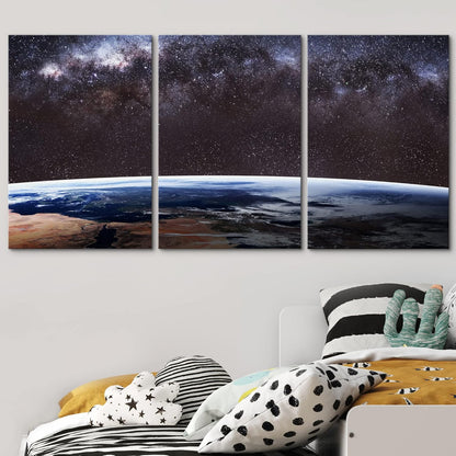 - Earth from Outer Space - Canvas Art Wall Art - 246 Panels