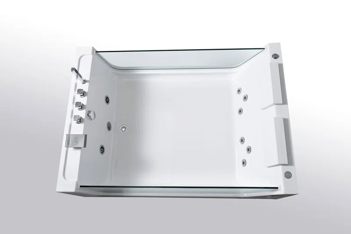 67'' X 47'' Plastic / Acrylic Bathtub with Faucet