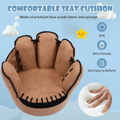 Childrens Sofa,Children Sofa Lazy Sofa,Household Five Fingers Baseball Glove Shaped Kids Leisure Upholstered Sofa