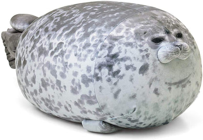 Chubby Blob Seal Pillow,Stuffed Cotton Plush Animal Toy Cute Ocean Large(23.6 In)…