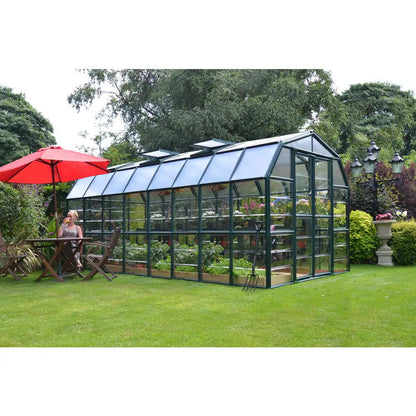 Grand Gardener 8 Ft. X 16 Ft. Green/Clear DIY Greenhouse Kit