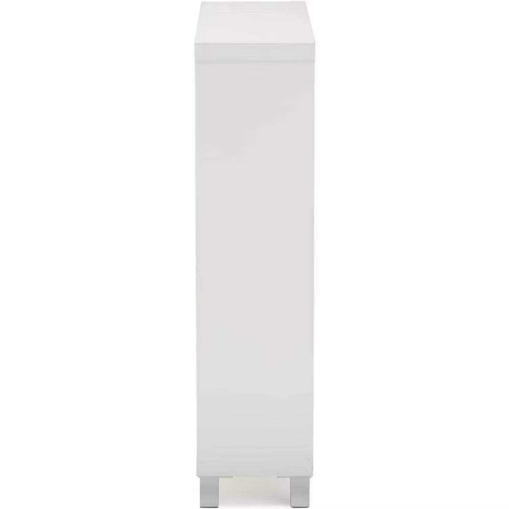 Simms Shoe Storage Cabinet, White