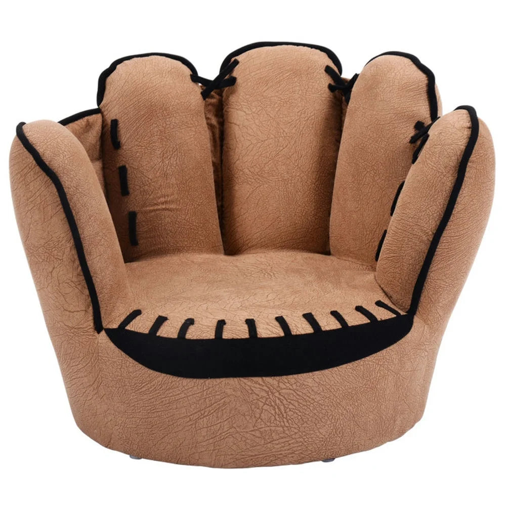 Childrens Sofa,Children Sofa Lazy Sofa,Household Five Fingers Baseball Glove Shaped Kids Leisure Upholstered Sofa