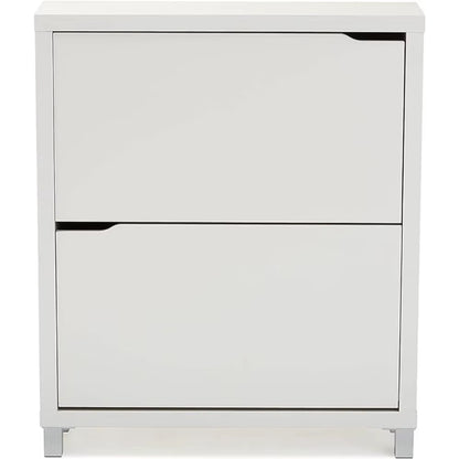 Simms Shoe Storage Cabinet, White